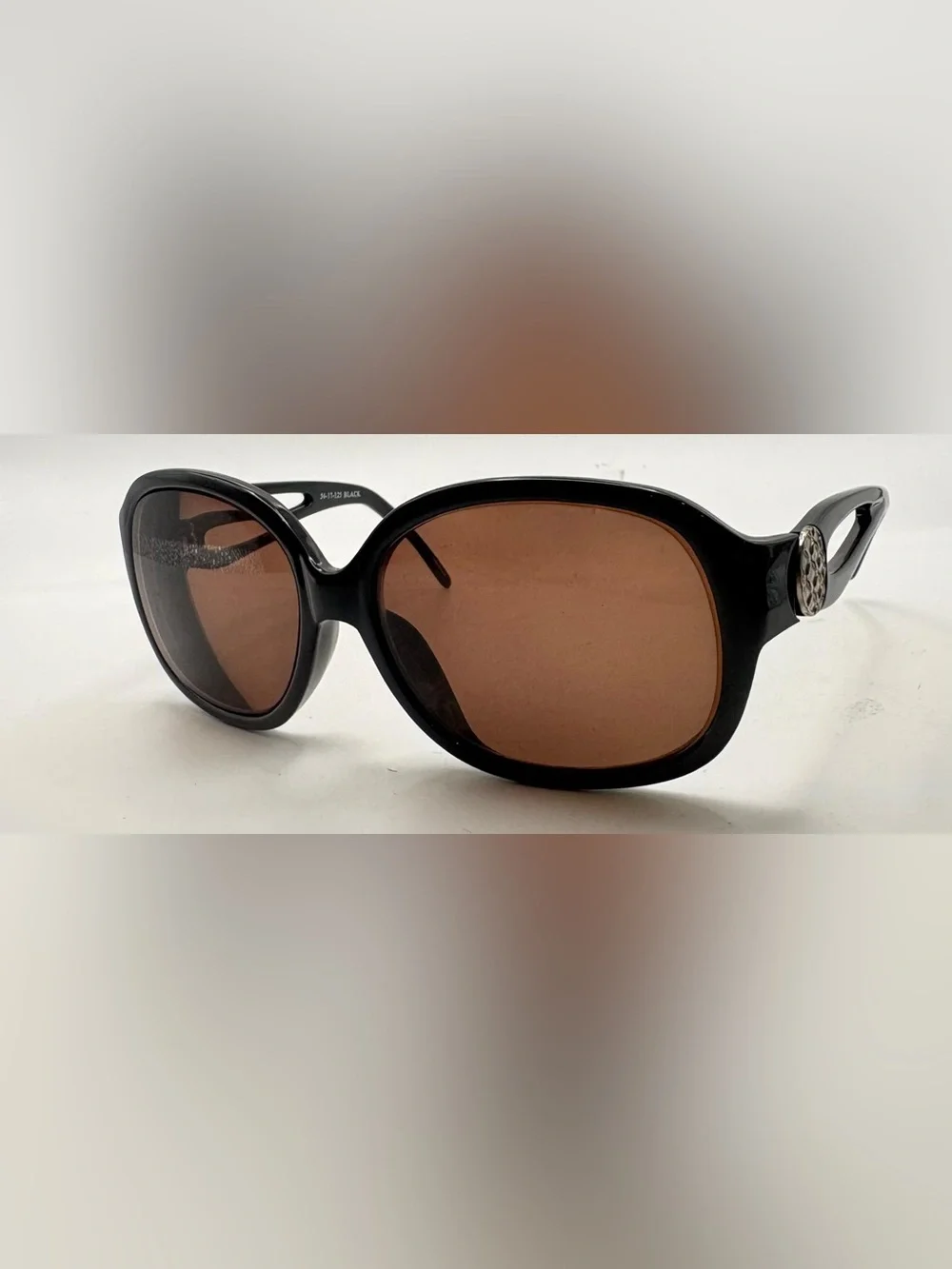 Joan Collins 9975 Black Oval Sunglasses Frames Only